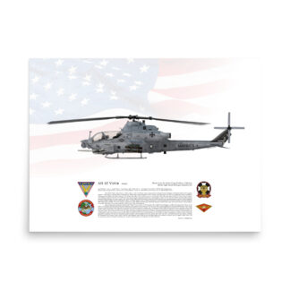 AH-1Z Viper 168961 HMLA 169 Lithograph Print