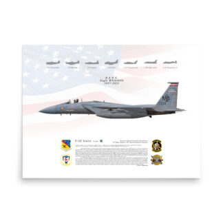 F-15C Eagle 85-0104 131 FS MA ANG Heritage Lithograph Print